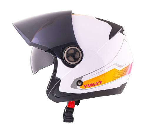 Мотоциклетний шолом W-TEC Yellamo - L (59-60) / білий