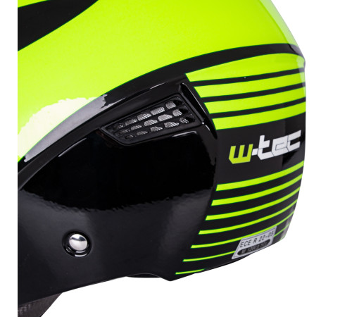 Мотоциклетний шолом W-TEC Nankko Black-Fluo - розмір XXL (63-64)