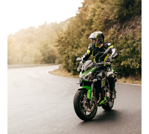 Мотоциклетний шолом W-TEC Vexamo - чорно-зелений / S (55-56)