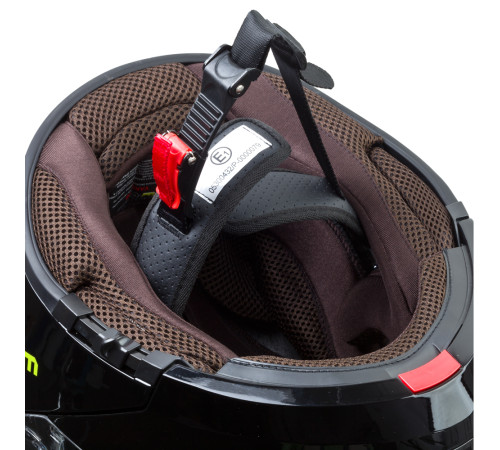 Мотоциклетний шолом W-TEC Vexamo - чорно-зелений / S (55-56)