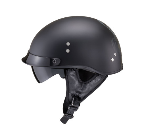 Мотошолом W-TEC чорний Heart Rednut L(59-60)