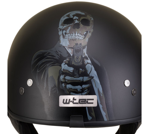 Мотошолом W-TEC чорний Heart Rednut XL (61-62)