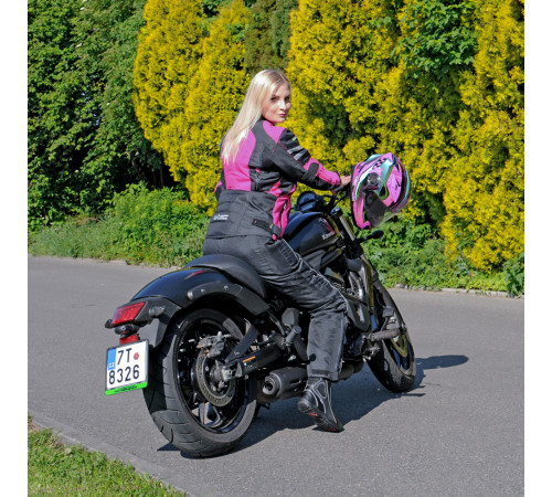 Мотоциклетний шолом W-TEC YM-925 Magenta - рожево-чорний / XS (53-54)