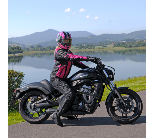 Мотоциклетний шолом W-TEC YM-925 Magenta - рожево-чорний / XS (53-54)