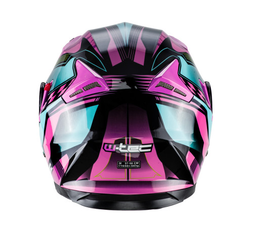 Мотоциклетний шолом W-TEC YM-925 Magenta - рожево-чорний / S (55-56)