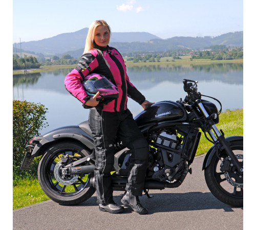 Мотоциклетний шолом W-TEC YM-925 Magenta - рожево-чорний / S (55-56)