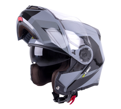 Мотоциклетний шолом W-TEC Vexamo - чорно-сірий / М (57-58)