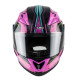 Мотоциклетний шолом W-TEC YM-925 Magenta - рожево-чорний / L (59-60)
