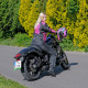 Мотоциклетний шолом W-TEC YM-925 Magenta - рожево-чорний / L (59-60)