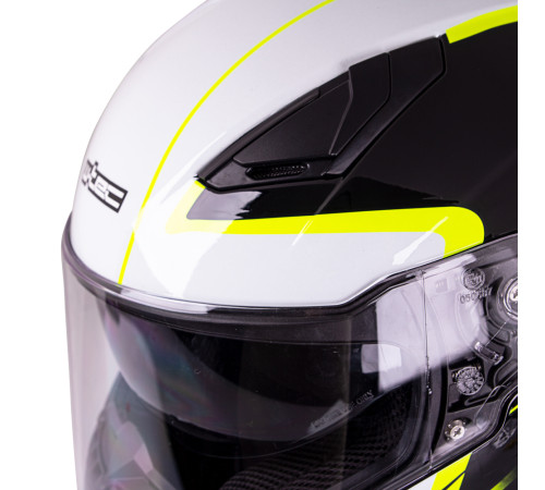 Мотоциклетний шолом W-TEC FS-816 Black-Fluo Yellow - XL (61-62)
