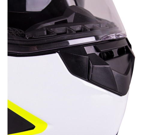 Мотоциклетний шолом W-TEC FS-816 Black-Fluo Yellow - XL (61-62)