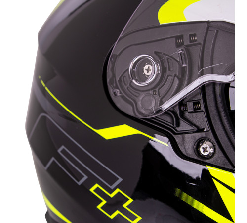 Мотоциклетний шолом W-TEC FS-816 Black-Fluo Yellow - XL (61-62)