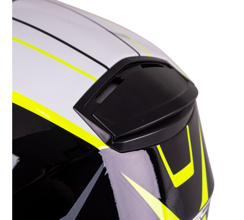 Мотоциклетний шолом W-TEC FS-816 Black-Fluo Yellow - L (59-60)