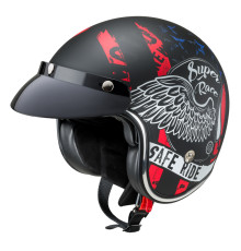 Мотоциклетний шолом W-TEC Café Racer чорно-жовтий S(55-56)