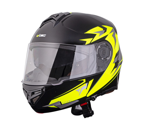 Перекидний мотоциклетний шолом W-TEC Vexamo PI Graphic w/ Pinlock - чорна графіка/M