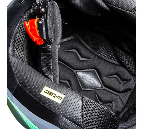 Мотоциклетний шолом W-TEC Yokohammer - синьо-жовтий / L (59-60)