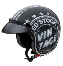 Мотоциклетний шолом W-TEC Café Racer чорний XS (53-54)