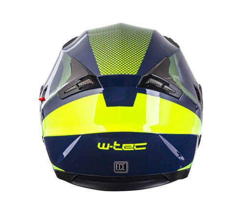 Мотоциклетний шолом W-TEC Yokohammer - синьо-жовтий / XL (61-62)