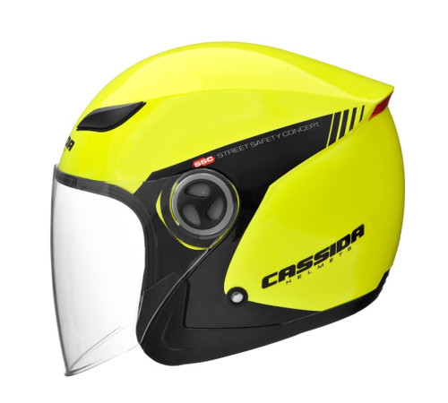 Мотоциклетний шолом Cassida Reflex Safety - чорний-флуо-жовтий / S (55-56) Мотоциклетний шолом Cassida Reflex Safety - чорний-флуо-жовтий / S (55-56)