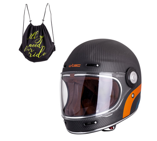 Мотоциклетний шолом W-TEC Matt Carbon - XL (61-62)