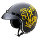 Мотоциклетний шолом W-TEC Café Racer чорно-жовтий M (57-58)