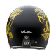 Мотоциклетний шолом W-TEC Café Racer чорно-жовтий M (57-58)