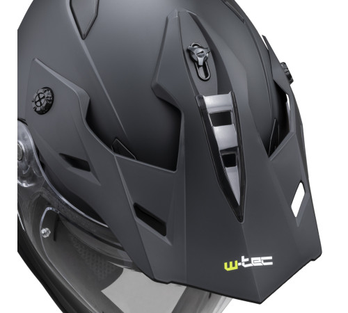 Мотоциклетний шолом W-TEC V331 PR - матовий чорний / XL (61-62)