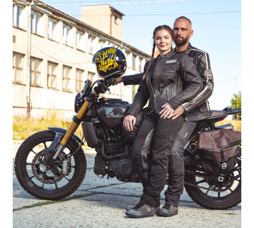 Мотоциклетний шолом W-TEC Café Racer чорно-жовтий XL (61-62)