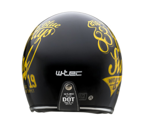 Мотоциклетний шолом W-TEC Café Racer чорно-жовтий XL (61-62)