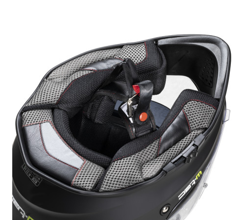 Мотоциклетний шолом W-TEC V331 PR - матовий чорний / XS (53-54)