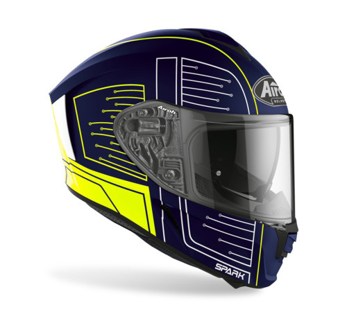 Мотоциклетний шолом Airoh Spark Circuit голубий/Fluo-Matte XL(61-62) 2022 Мотоциклетний шолом Airoh Spark Circuit голубий/Fluo-Matte XL(61-62) 2022