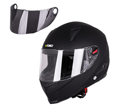 Мотоциклетний шолом W-TEC NK-863 - матовий чорний/XS (53-54)