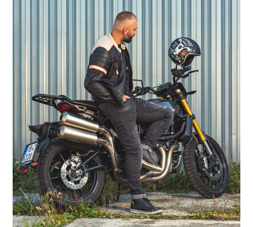 Мотоциклетний шолом W-TEC Café Racer чорний L(59-60)