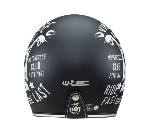 Мотоциклетний шолом W-TEC Café Racer чорний L(59-60)