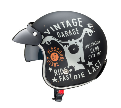 Мотоциклетний шолом W-TEC Café Racer чорний XL (61-62)