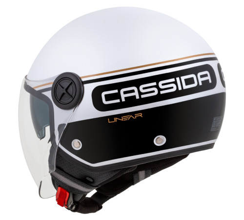 Мотошолом Cassida Handy Plus Linear Pearl білий/чорний/золотий M (57-58) Мотошолом Cassida Handy Plus Linear Pearl білий/чорний/золотий M (57-58)