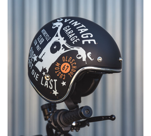 Мотоциклетний шолом W-TEC Café Racer чорний XXL (63-64)