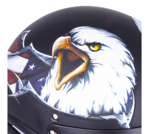Мотоциклетний шолом W-TEC V531 - чорний орел / XXL (63-64)
