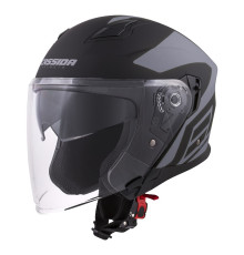 Мотоциклетний шолом Cassida Jet Tech Corso чорний XS (53-54)