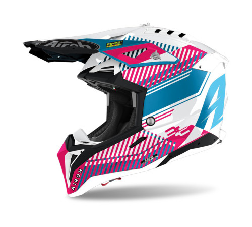 Мотошолом Airoh Aviator 3.0 Wave рожевий/Chrome 2022 M (57-58) Мотошолом Airoh Aviator 3.0 Wave рожевий/Chrome 2022 M (57-58)