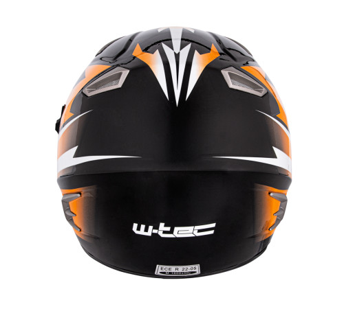 Мотоциклетний шолом W-TEC Dualsport - чорно-флуо-оранжевий / S (55-56)