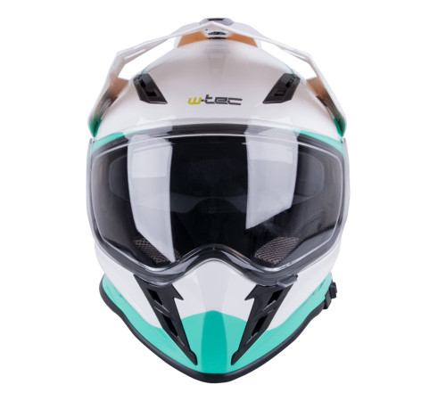 Мотоциклетний шолом W-TEC V331 - білий / XS (53-54)