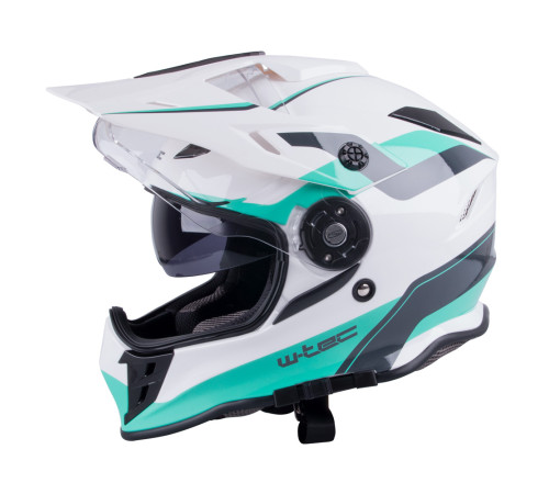 Мотоциклетний шолом W-TEC V331 - білий / XS (53-54)