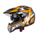 Мотоциклетний шолом W-TEC Dualsport - чорно-флуо-оранжевий / XXL (63-64)