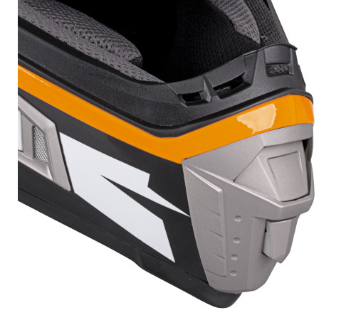 Мотоциклетний шолом W-TEC Dualsport - чорно-флуо-оранжевий / XXL (63-64)