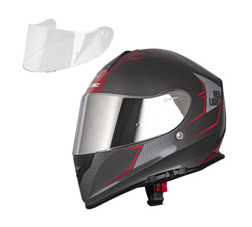 Мотоциклетний шолом W-TEC V127 червоний Light M (57-58)