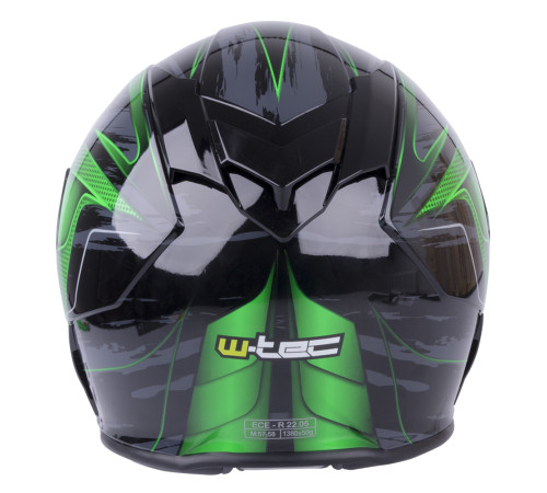Мотоциклетний шолом W-TEC V126 - зелений / S (55-56)