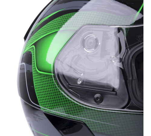 Мотоциклетний шолом W-TEC V126 - зелений / S (55-56)