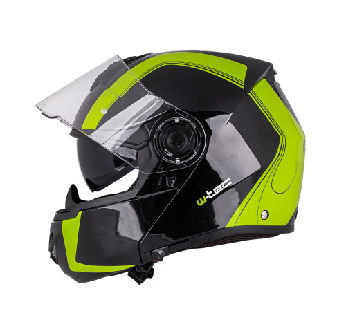 Мотоциклетний шолом W-TEC Vexamo V270 PP - Чорно-зелений / L (59-60)