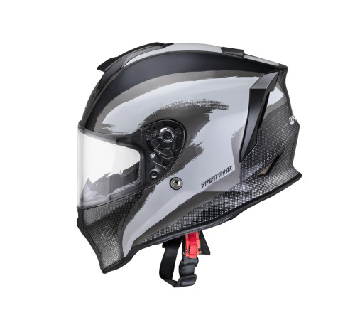 Мотоциклетний шолом W-TEC Integra Graphic - чорно-білий / XL (61-62)